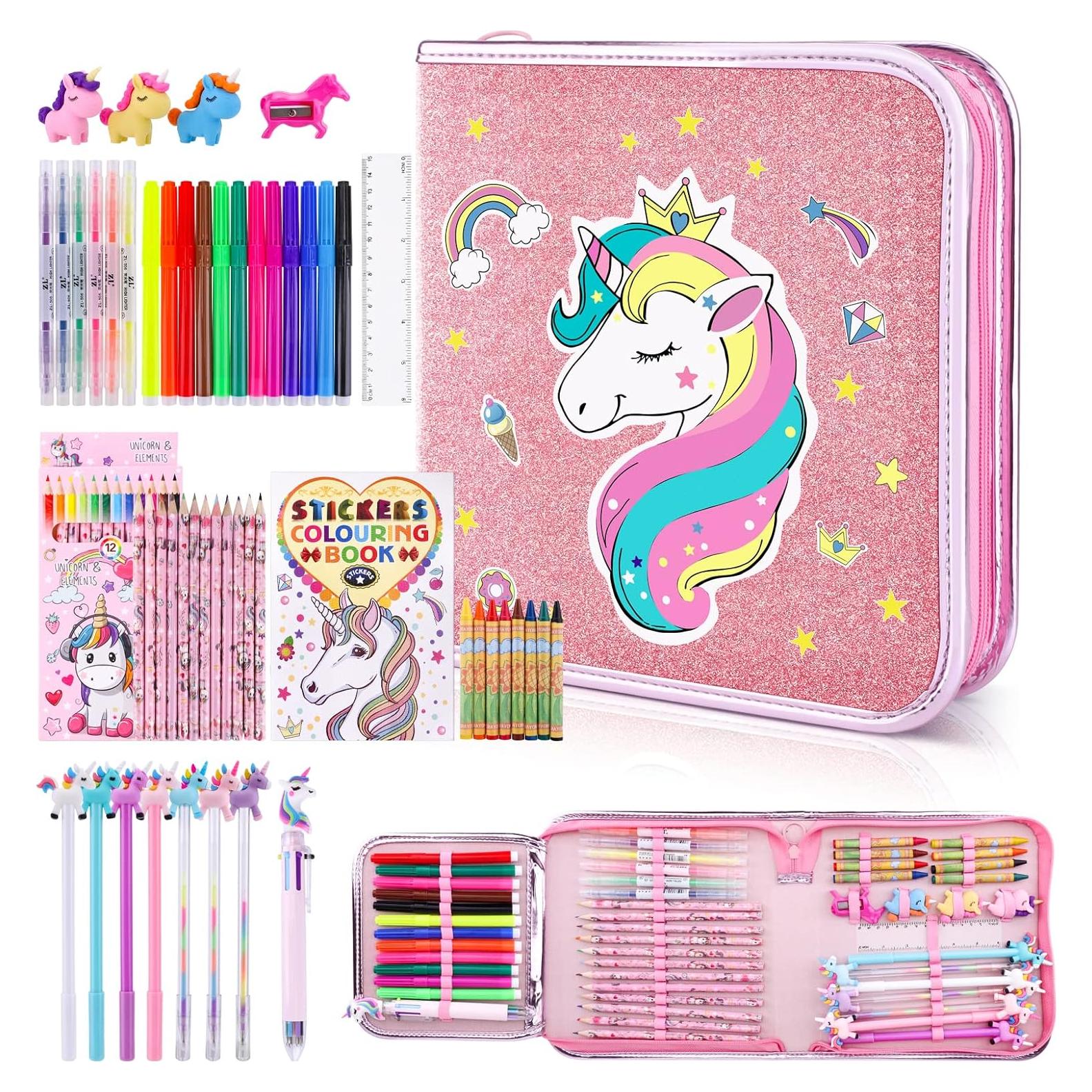 Juego de Marcadores Aromatizados MAIGOZON 53 Piezas Unicornio