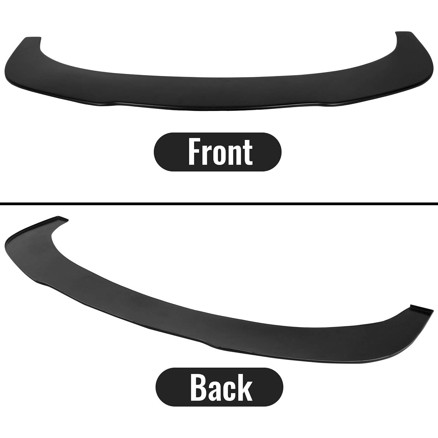 Divisor de Labio Frontal Universal KUAFU 170 cm Negro Mate