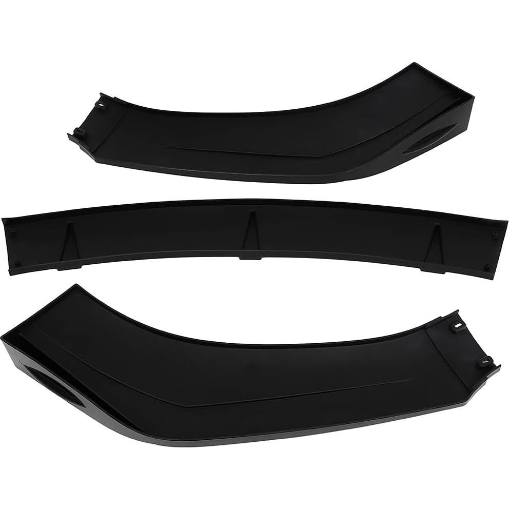 Labio de Parachoques Frontal ZSPART Ajustable Negro Brillante