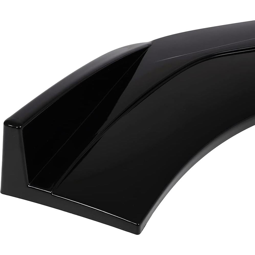 Labio de Parachoques Frontal ZSPART Ajustable Negro Brillante