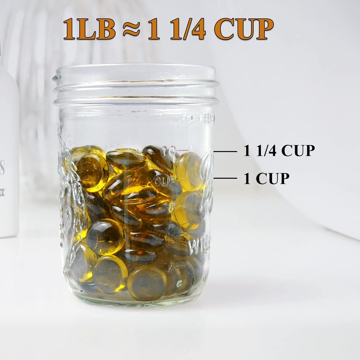 Gemas de vidrio plano KINGOU 17-20 mm para jarrón