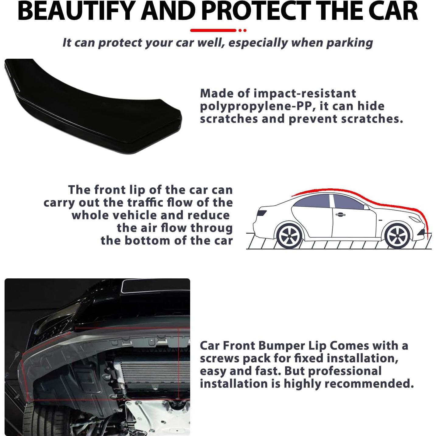 Labio Frontal Universal DEERMOTO con Varillas Divisoras 4 Piezas