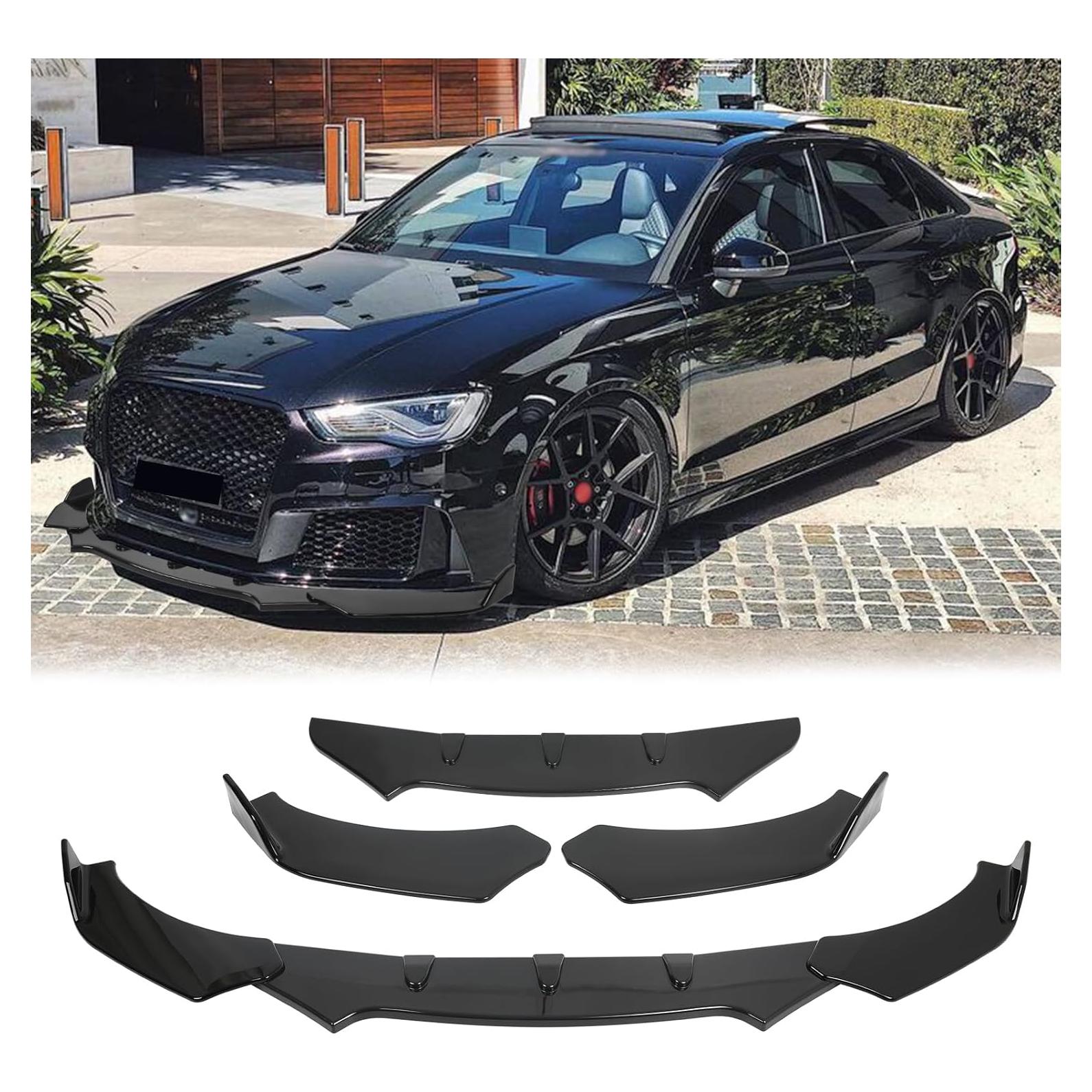 Labio Frontal Universal DEERMOTO Ajustable para Coche Negro