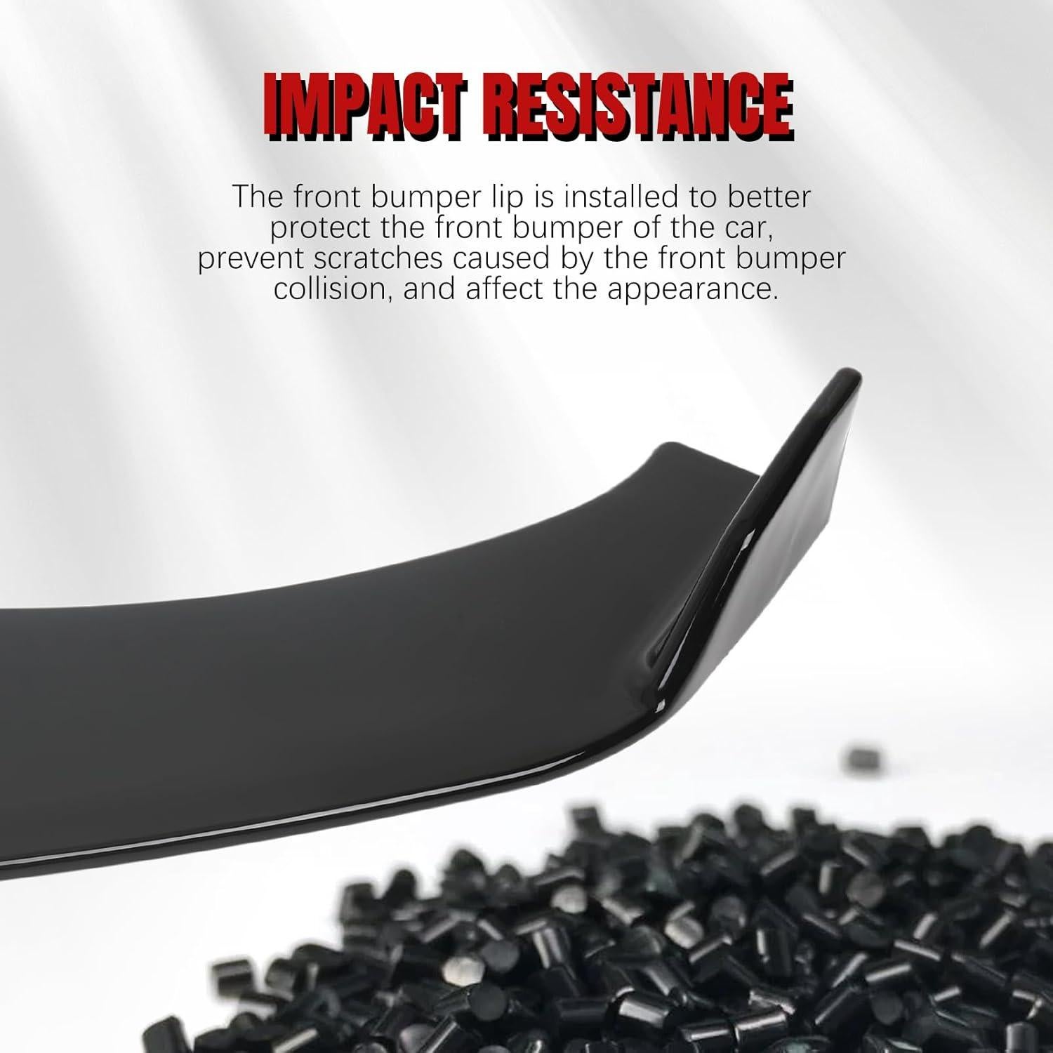 Labio Frontal Universal DEERMOTO Ajustable para Coche Negro