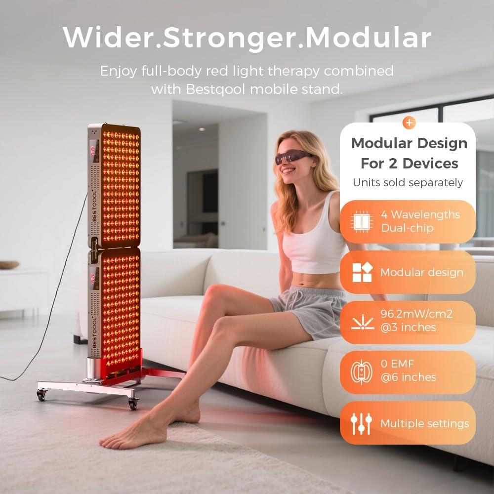 Panel de Terapia de Luz Roja Bestqool BQ150, 150 LEDs, 250W