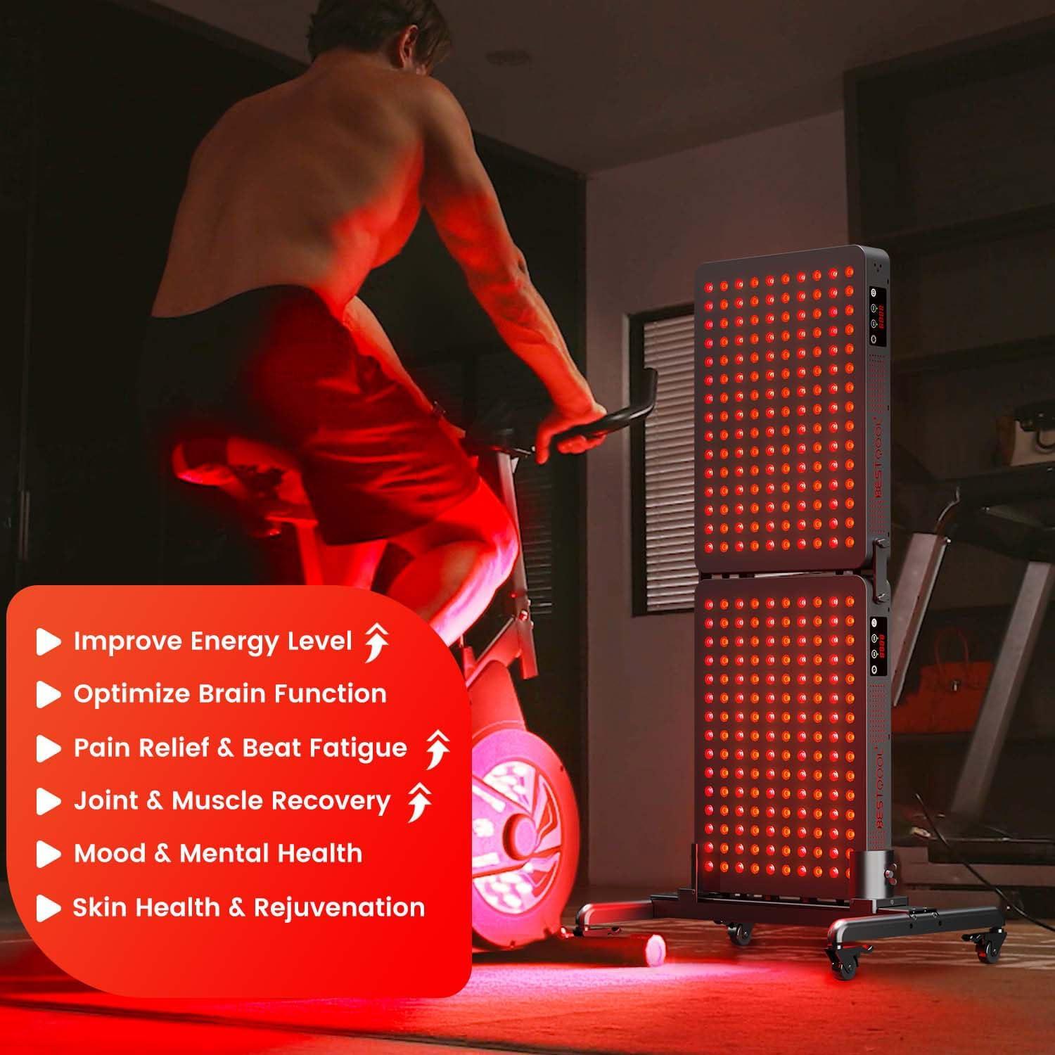 Panel de Terapia de Luz Roja Bestqool BQ150, 150 LEDs, 250W