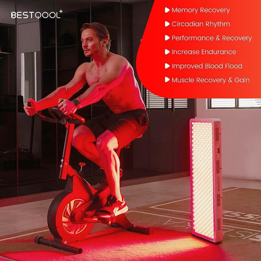 Panel de Terapia de Luz Roja Bestqool BQ150, 150 LEDs, 250W