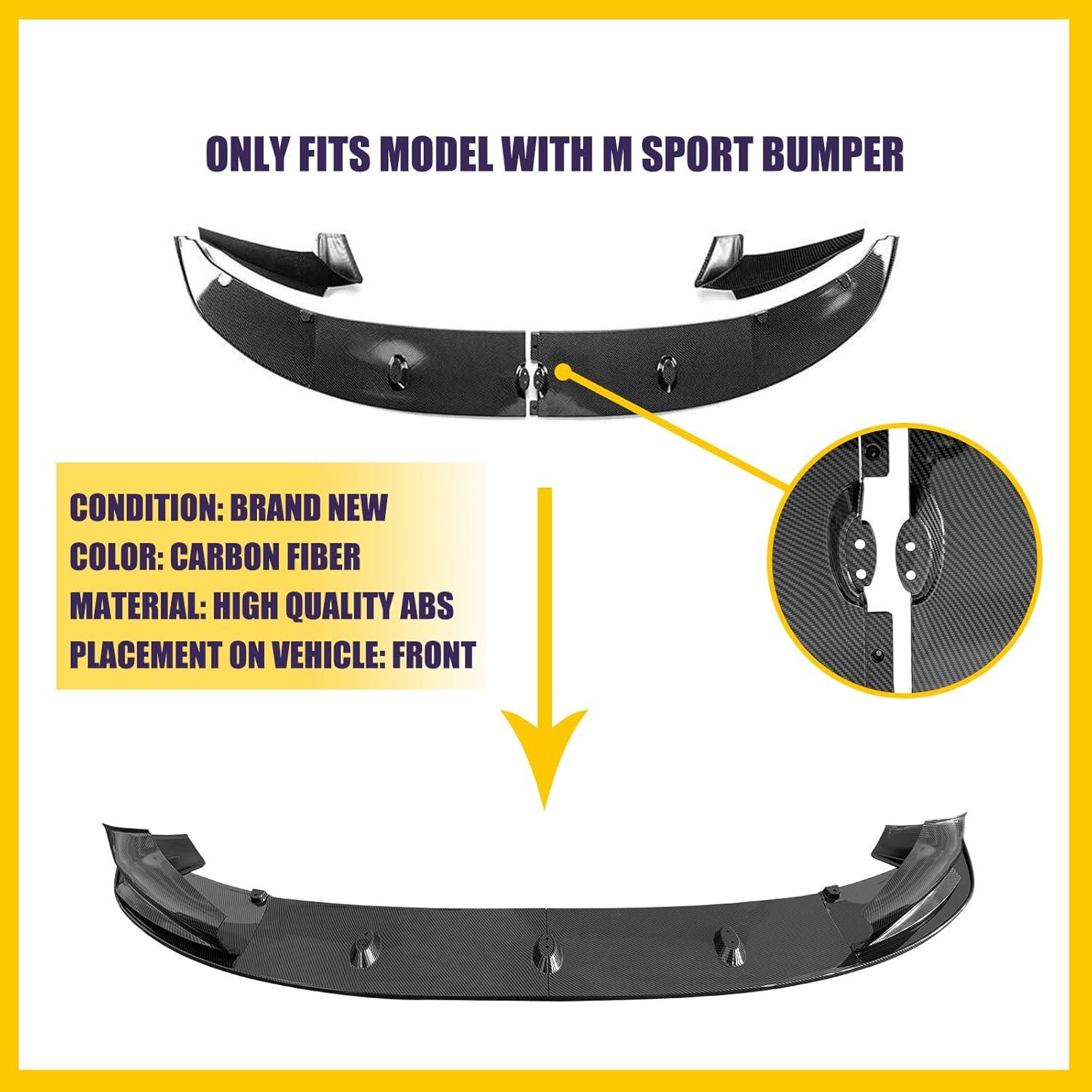 Labio Spoiler Frontal BMW Serie 5 F10 2011-2016 Fibra de Carbono