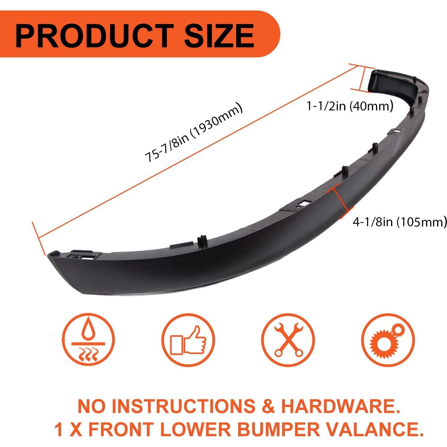 Deflector de Aire Frontal Inferior ECOTRIC para Dodge Ram 1500/2500/3500