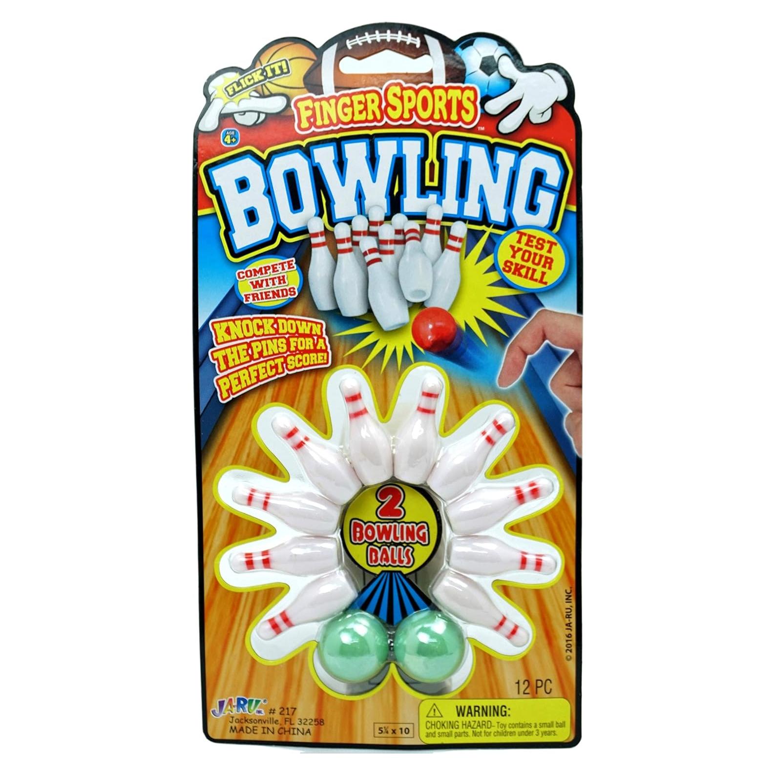 Juego de Bolos Miniatura JA-RU 1 Set para Dedos