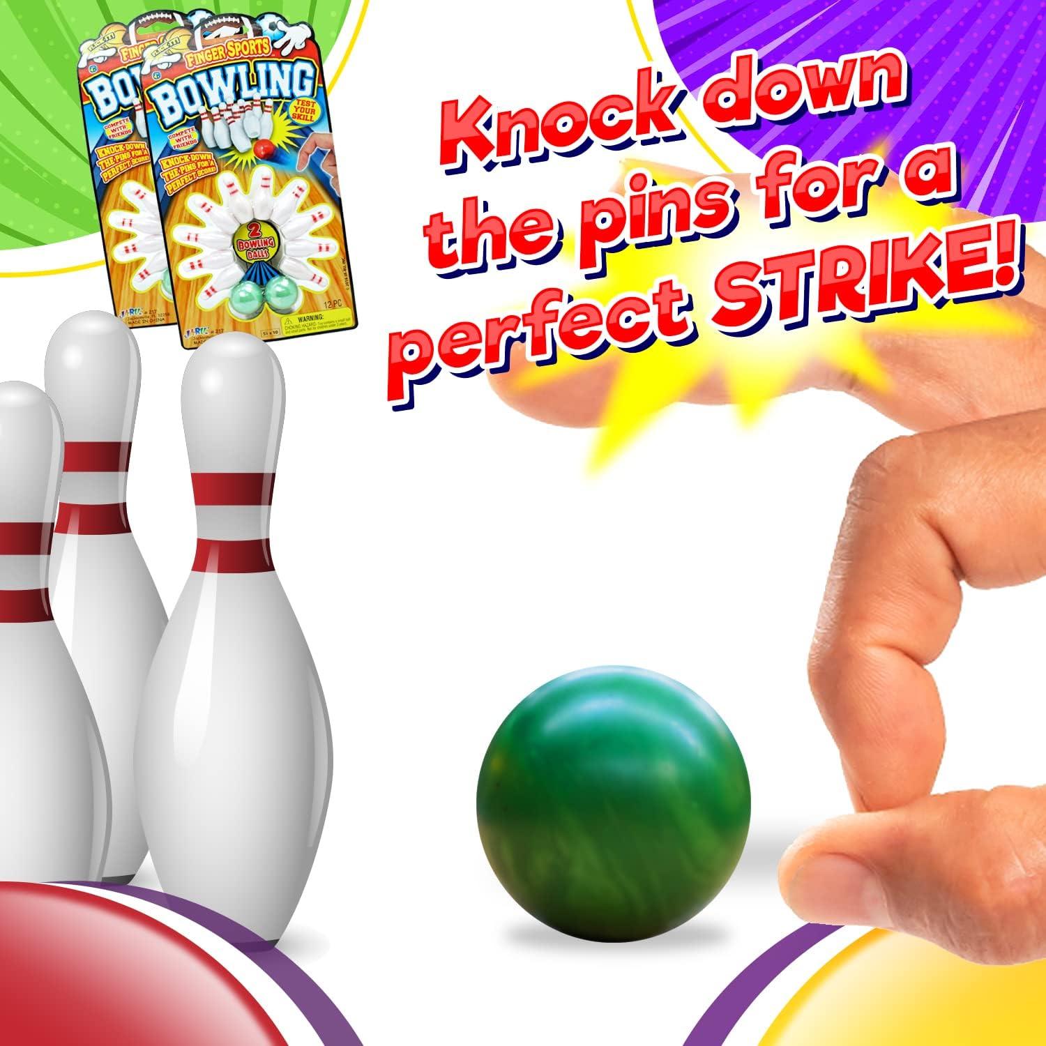 Juego de Bolos Miniatura JA-RU 1 Set para Dedos