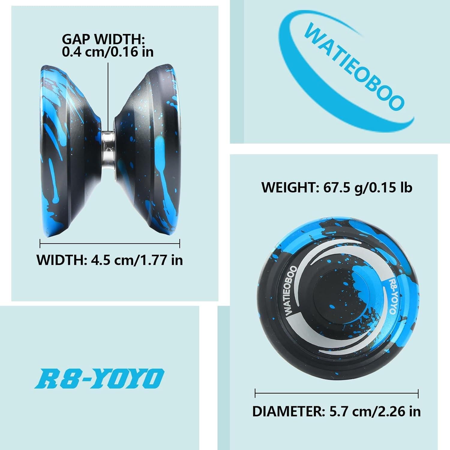 Yoyo WATIEOBOO R8 Profesional Doble Función con Accesorios