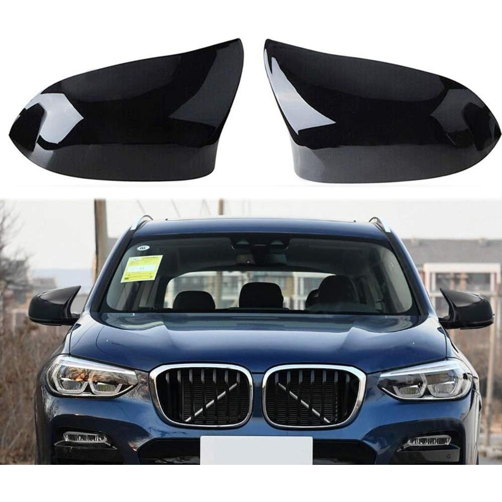 Cubiertas de Espejo Lateral KYYET Negro Brillante para BMW 2014-2018