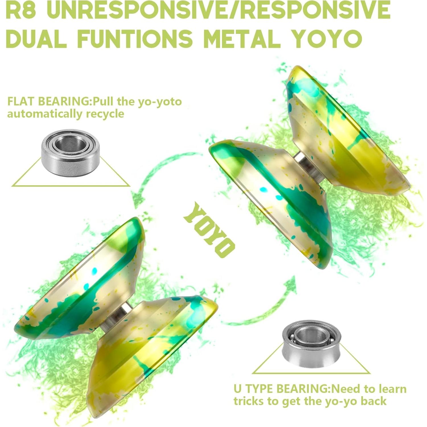 Yo-yo Profesional WATIEOBOO R8 Metal para Principiantes