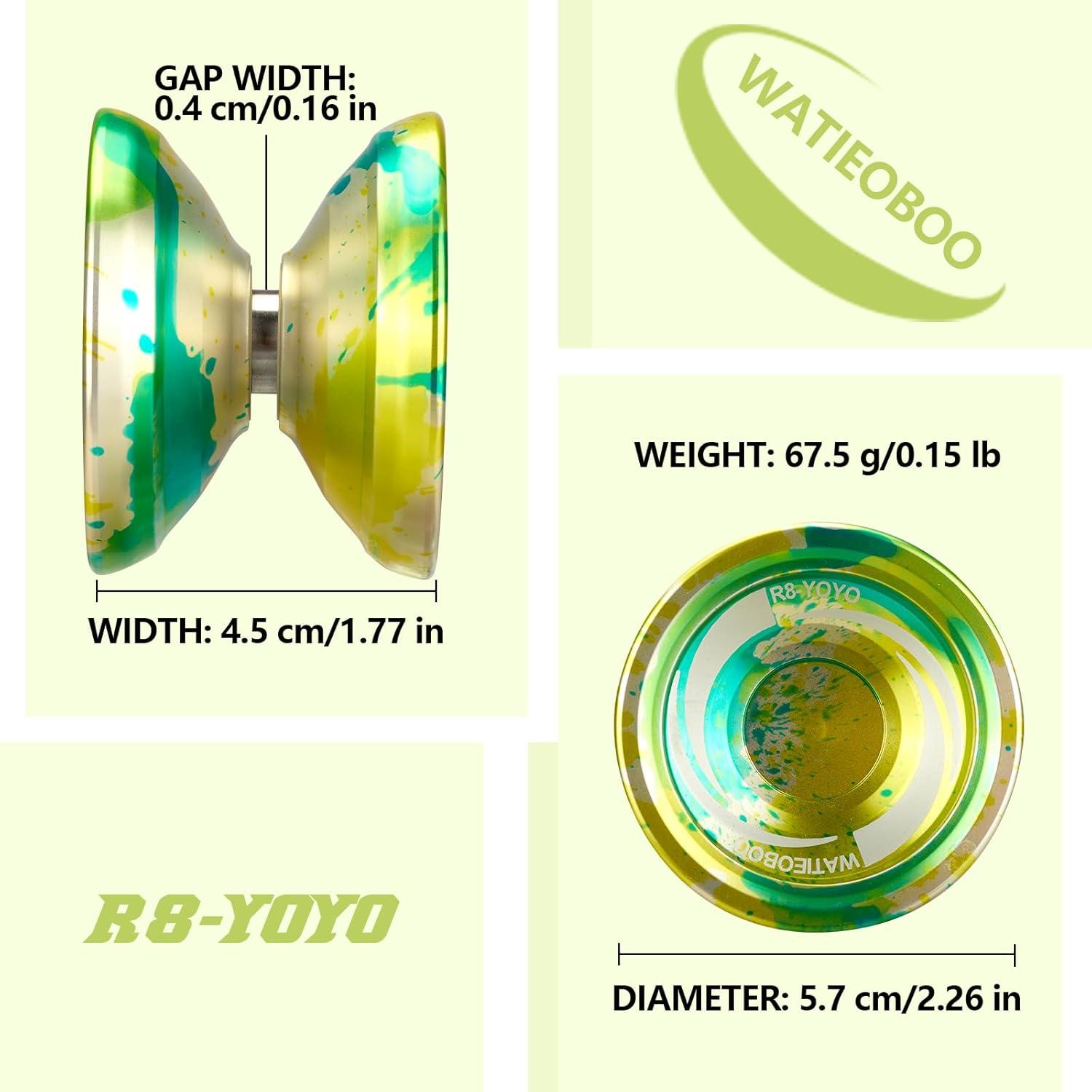 Yo-yo Profesional WATIEOBOO R8 Metal para Principiantes
