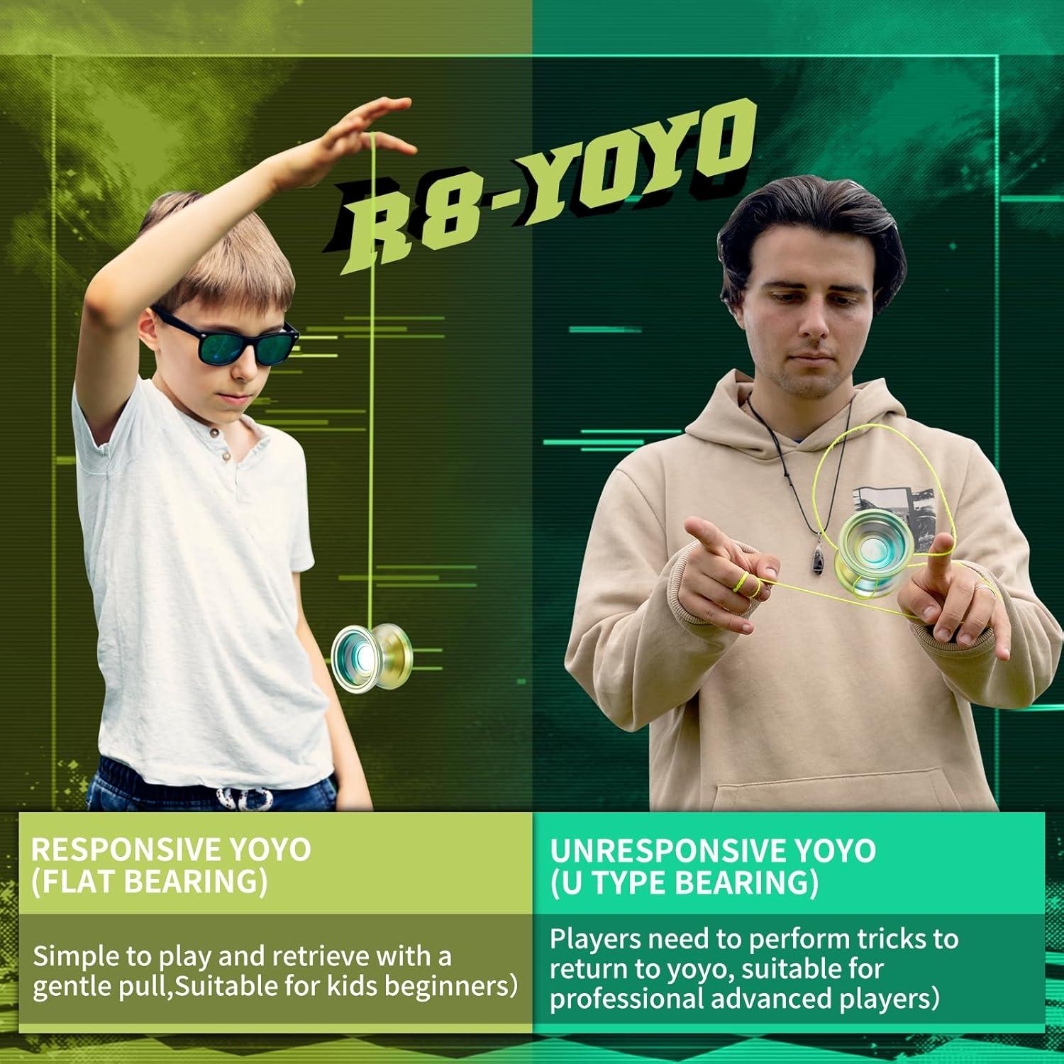 Yo-yo Profesional WATIEOBOO R8 Metal para Principiantes