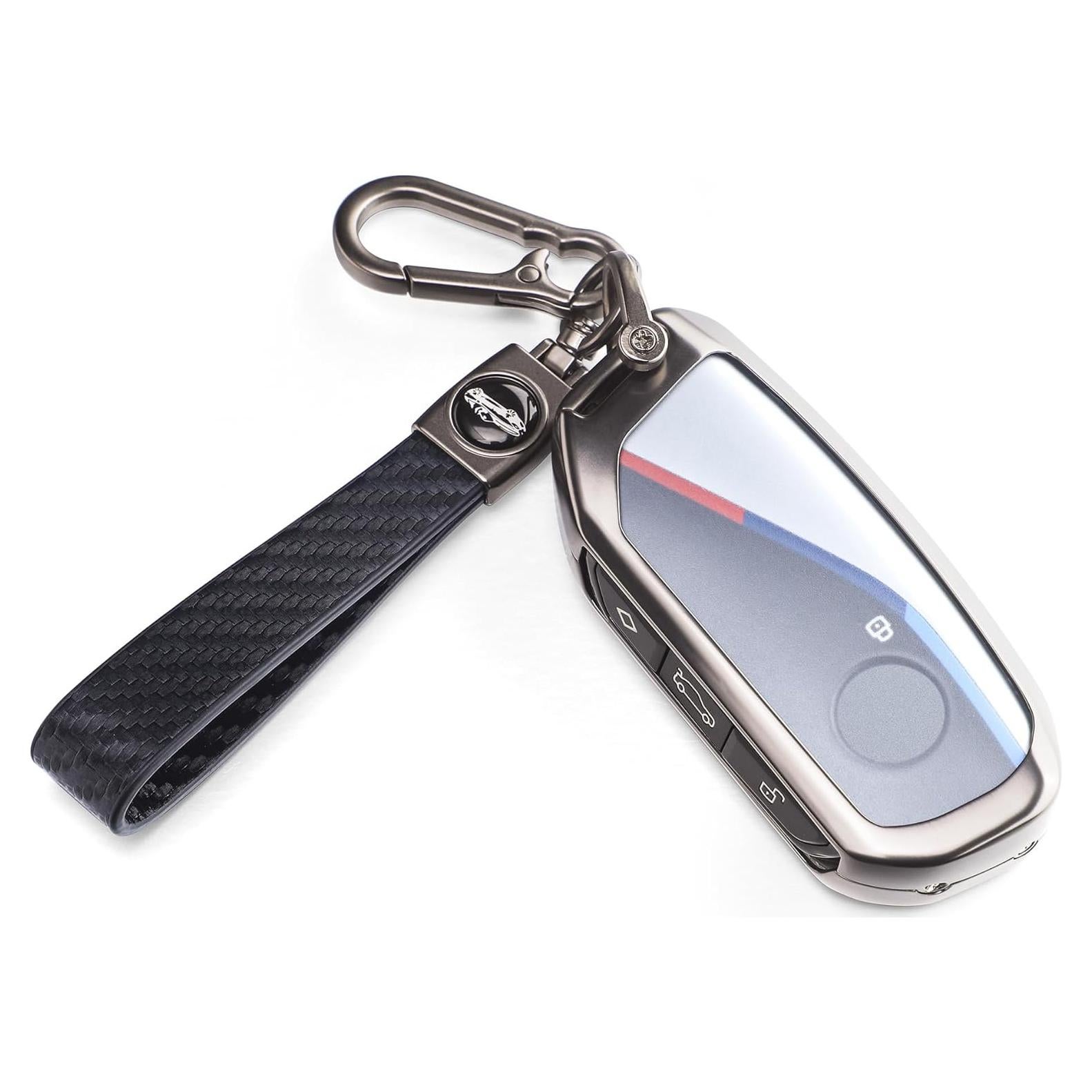 Cubierta de Llavero Godnee para BMW 2023 2024 7 Series Negro