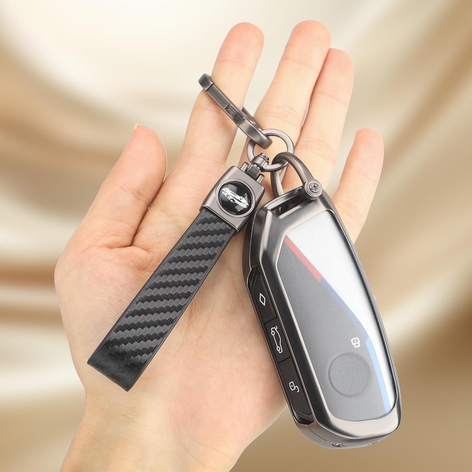 Cubierta de Llavero Godnee para BMW 2023 2024 7 Series Negro