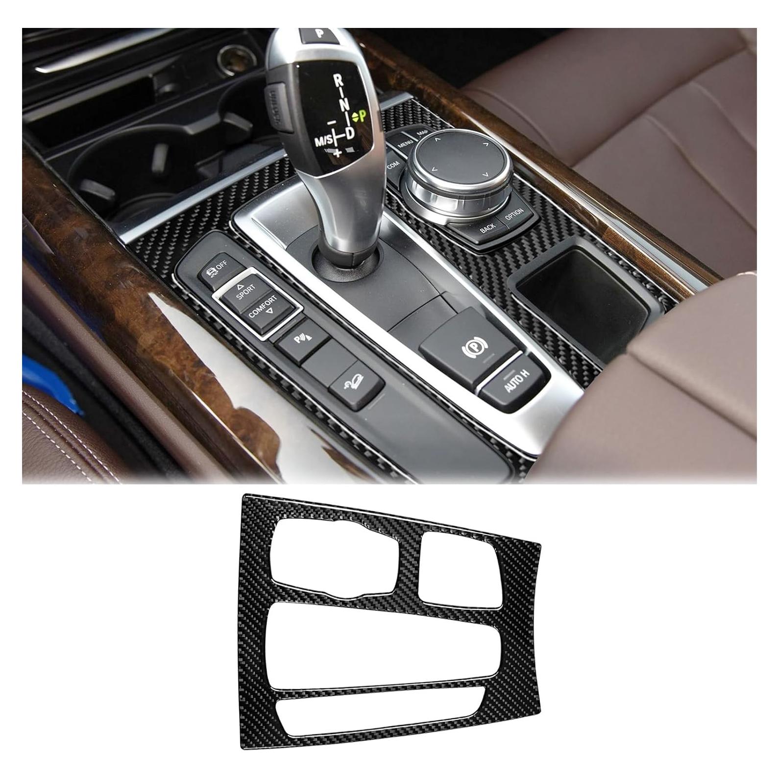 Cubierta de Panel Interior de Fibra de Carbono SUNJIKA para BMW X5/X6 2014-2019