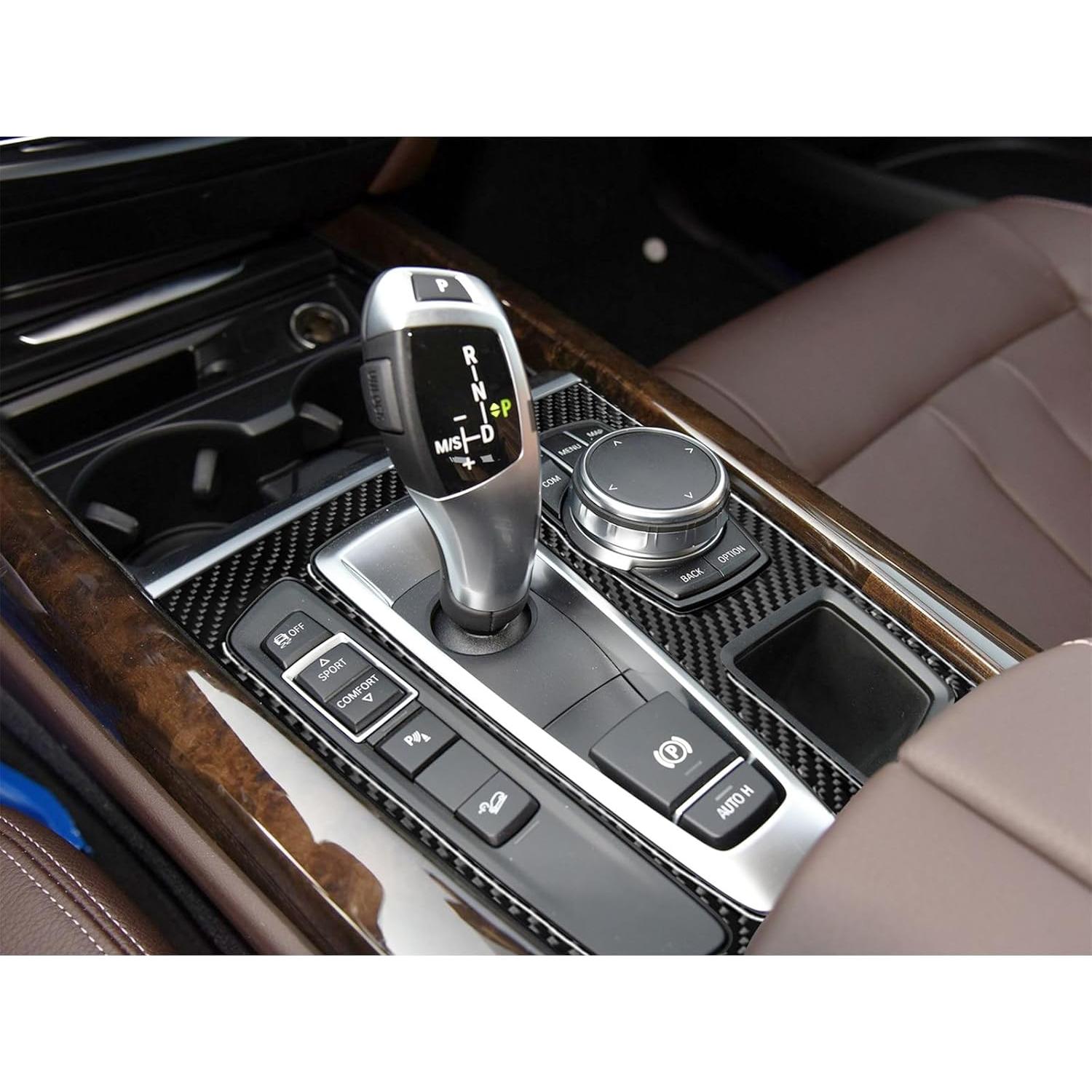 Cubierta de Panel Interior de Fibra de Carbono SUNJIKA para BMW X5/X6 2014-2019