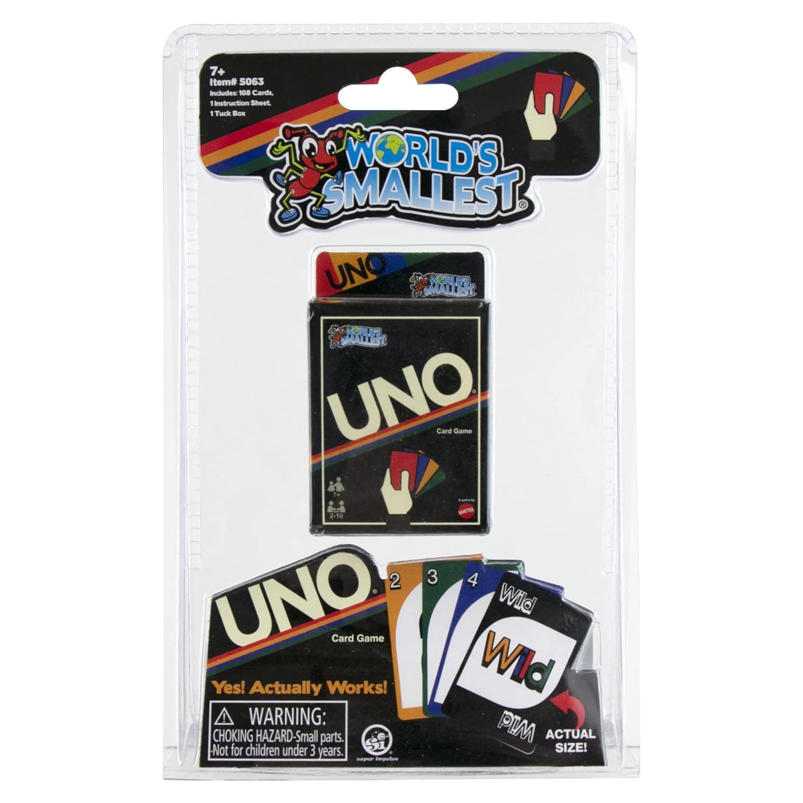 Juego de Cartas UNO Retro Pequeño - Super Impulse - 108 cartas