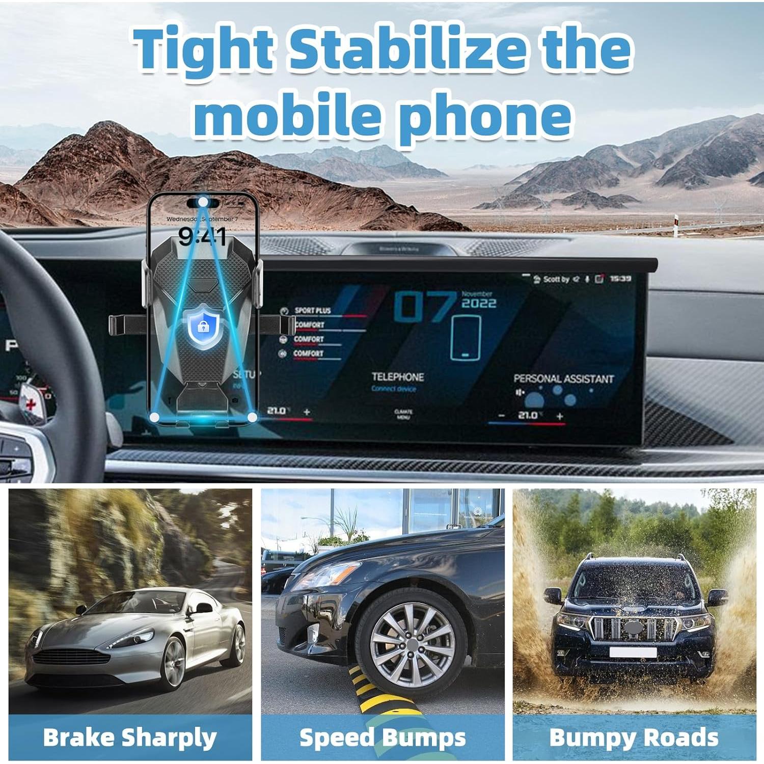 Soporte para teléfono de coche VTVWNM para BMW X5 X6 X7 2023-2025