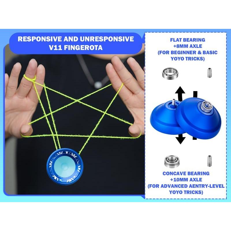 Yoyo Profesional MAGICYOYO V11 y K2 para Principiantes