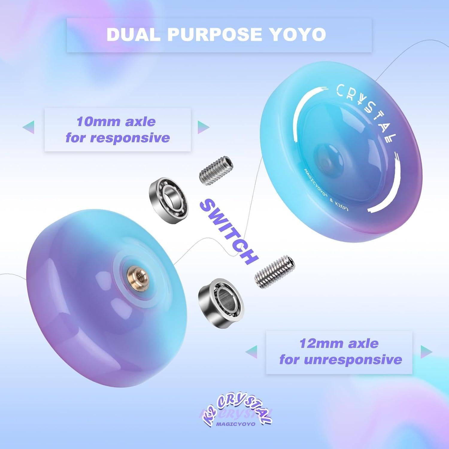 Yoyo Profesional MAGICYOYO V11 y K2 para Principiantes