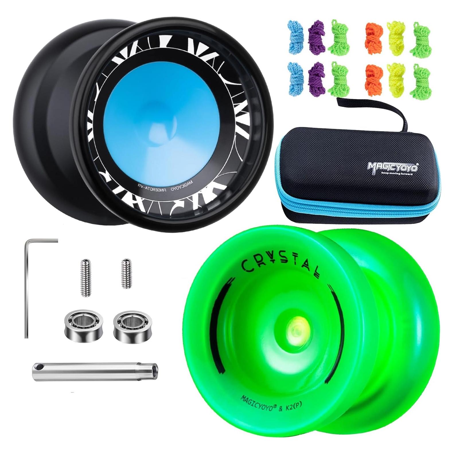 Yoyo Profesional V11 + K2 Verde Brillante - Doble Propósito