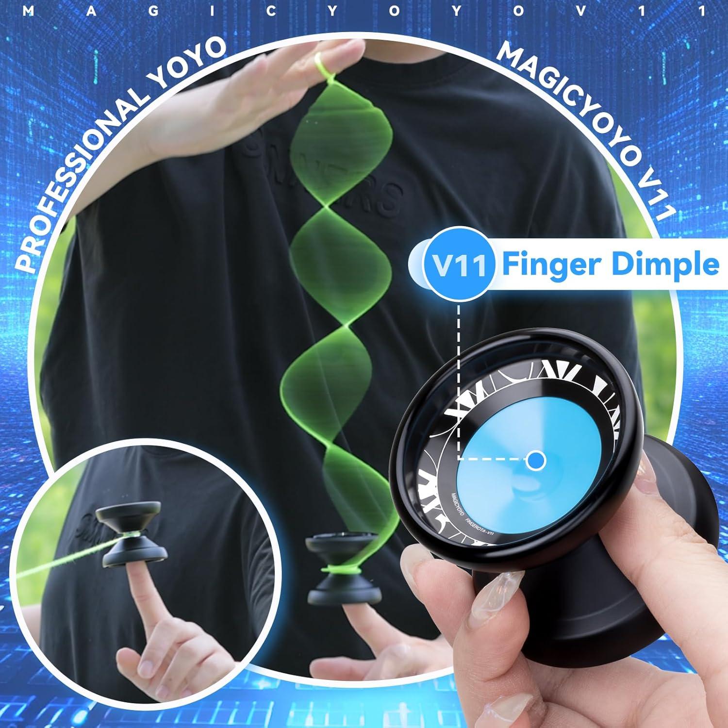Yoyo Profesional V11 + K2 Verde Brillante - Doble Propósito