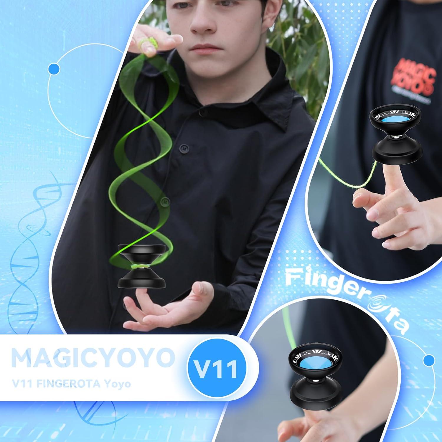 Yoyo Profesional V11 + K2 Verde Brillante - Doble Propósito