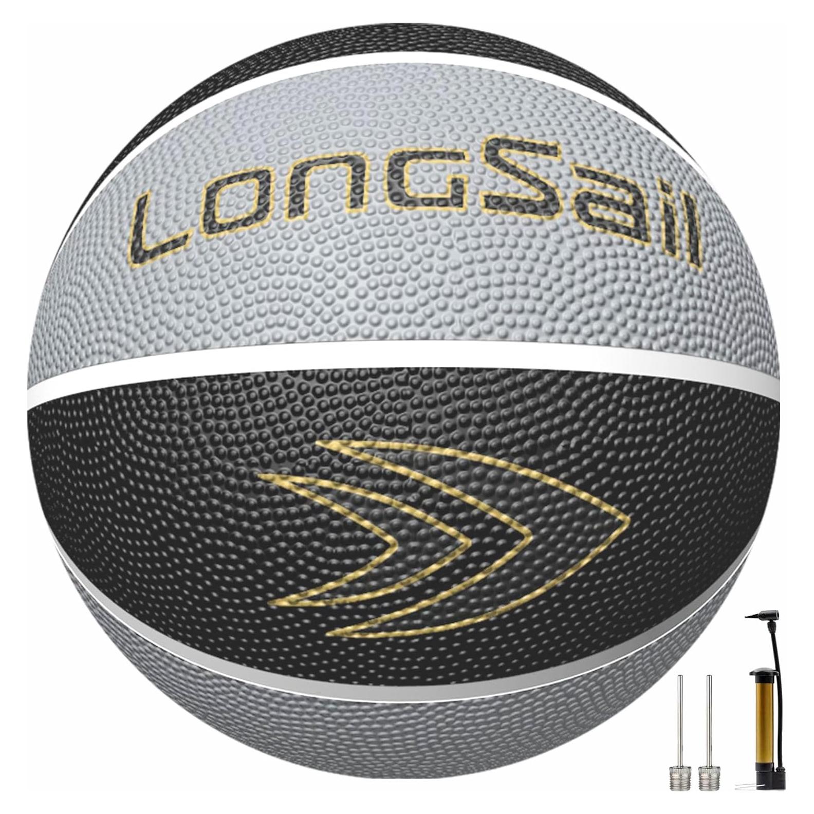 Balón de Baloncesto Longsail Tamaño 7 Goma 29.5" (74.93 cm)