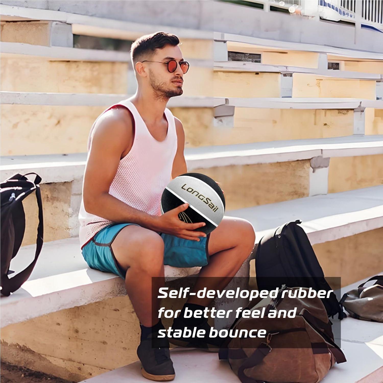 Balón de Baloncesto Longsail Tamaño 7 Goma 29.5" (74.93 cm)