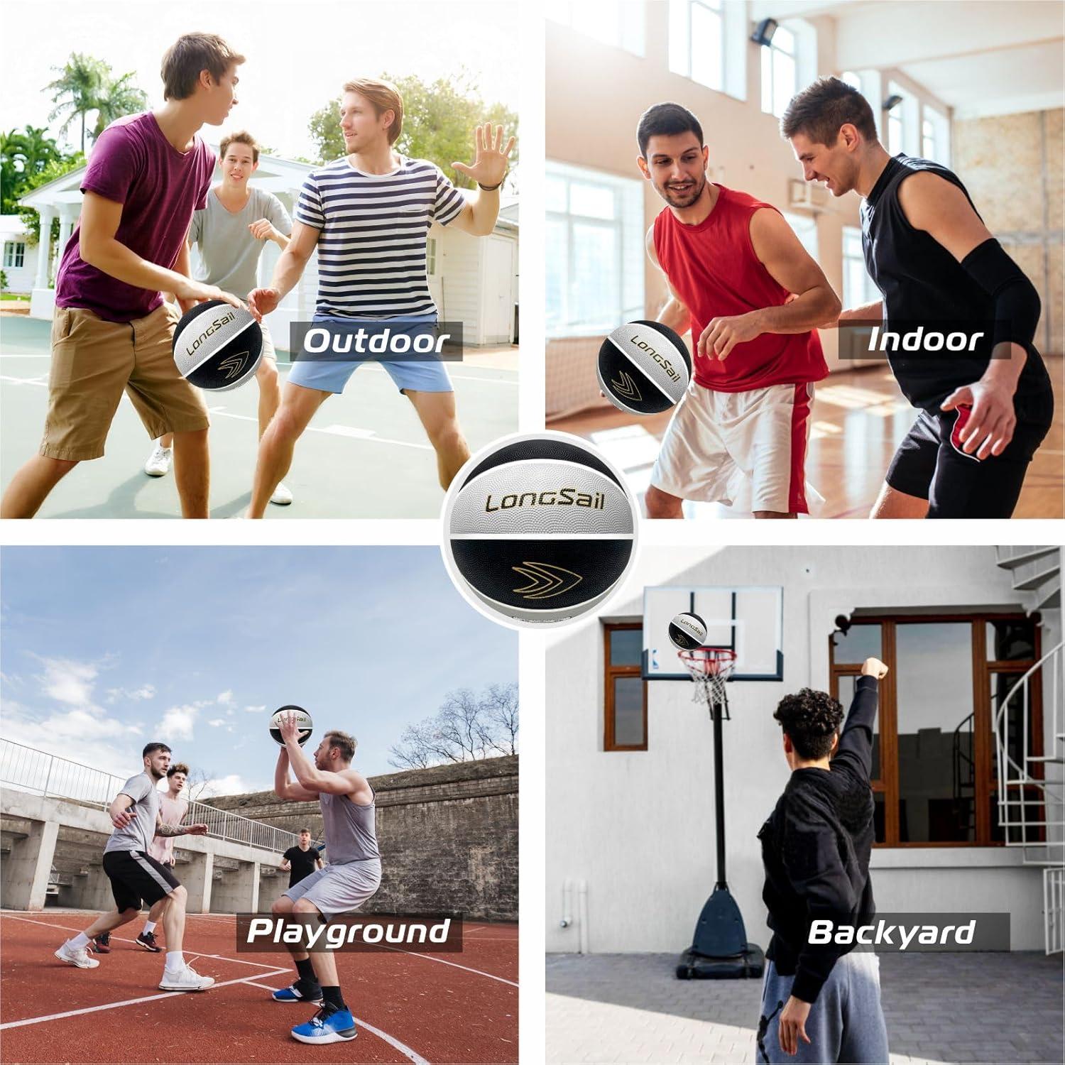 Balón de Baloncesto Longsail Tamaño 7 Goma 29.5" (74.93 cm)