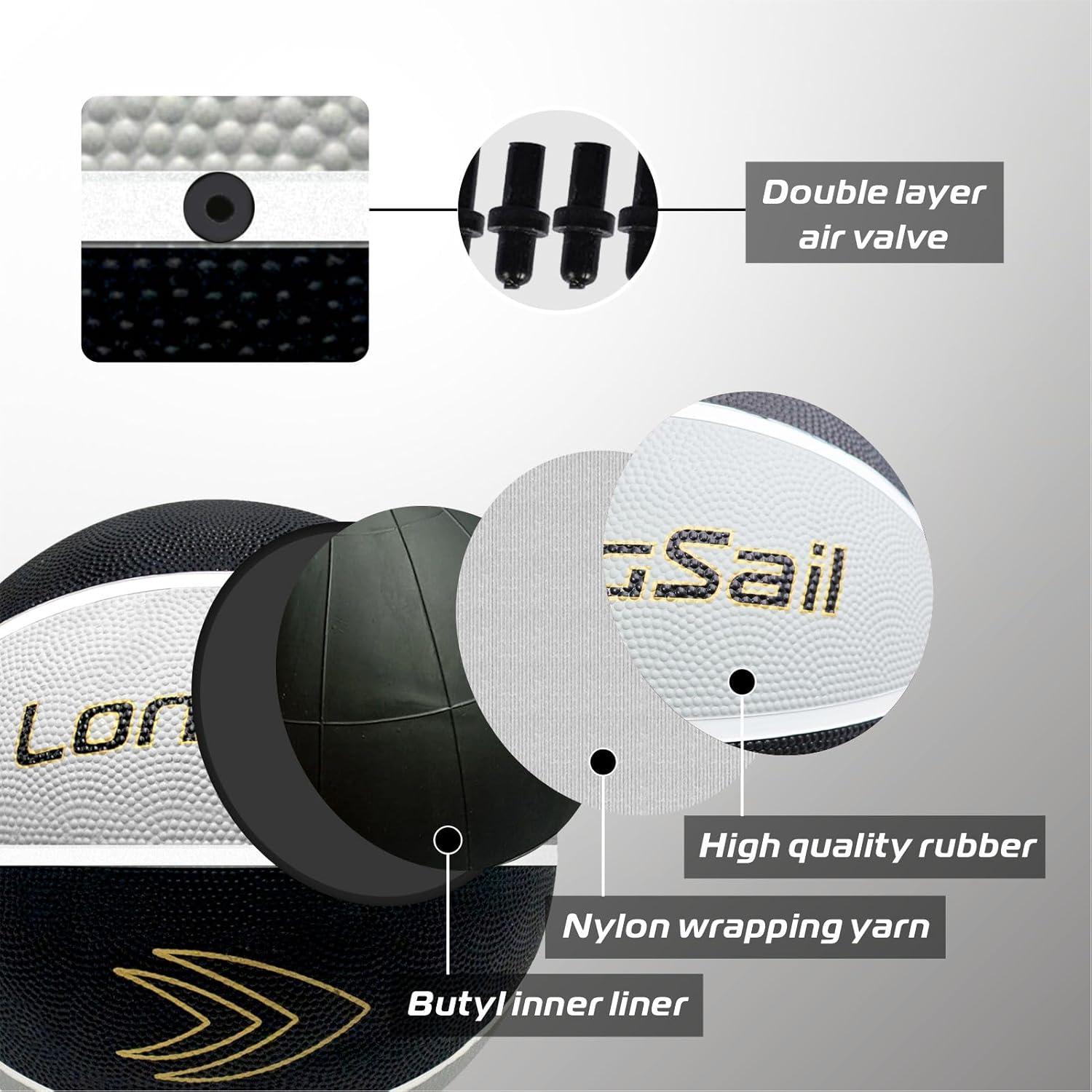 Balón de Baloncesto Longsail Tamaño 7 Goma 29.5" (74.93 cm)