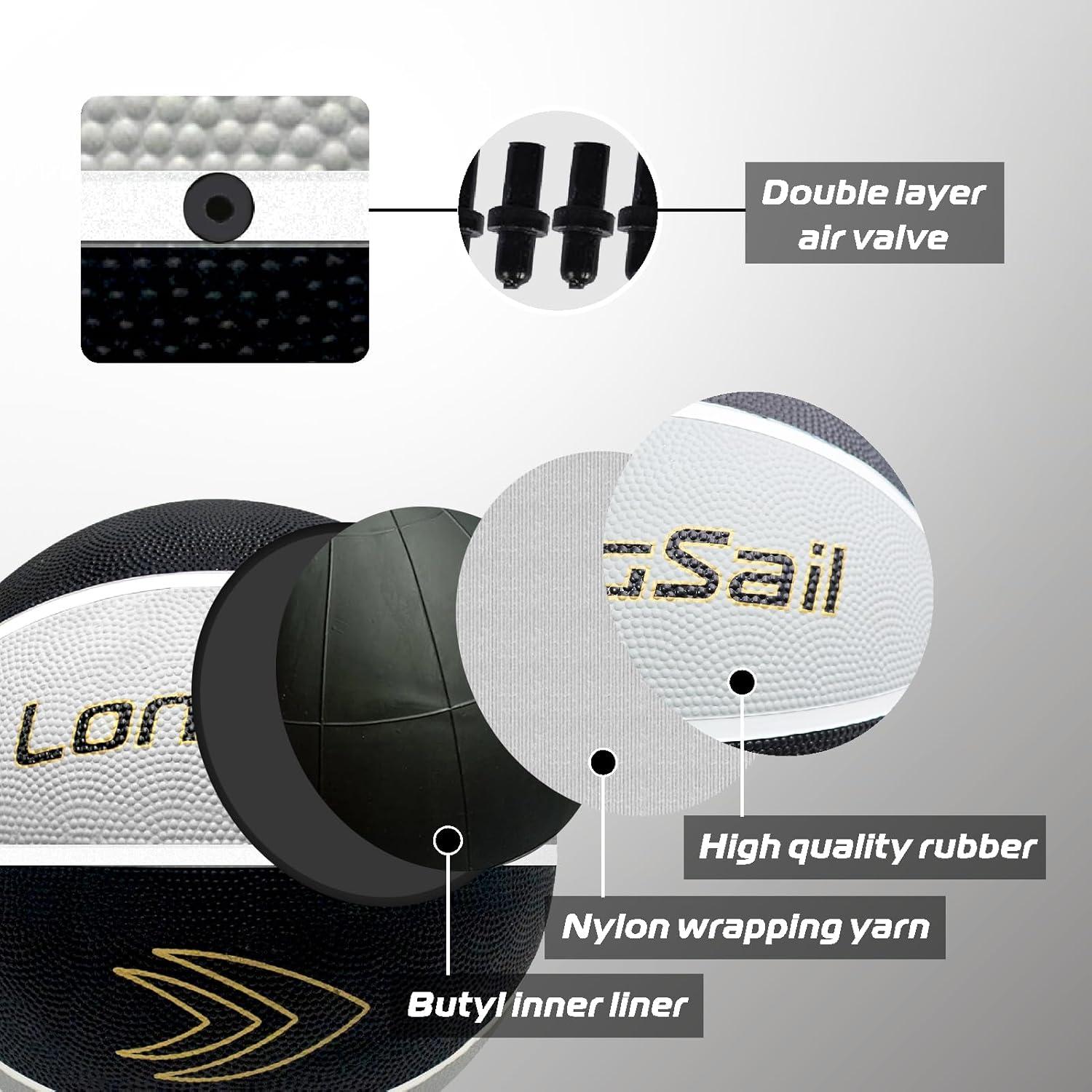 Balón de Baloncesto Longsail Tamaño 7 Goma 29.5" (74.93 cm)