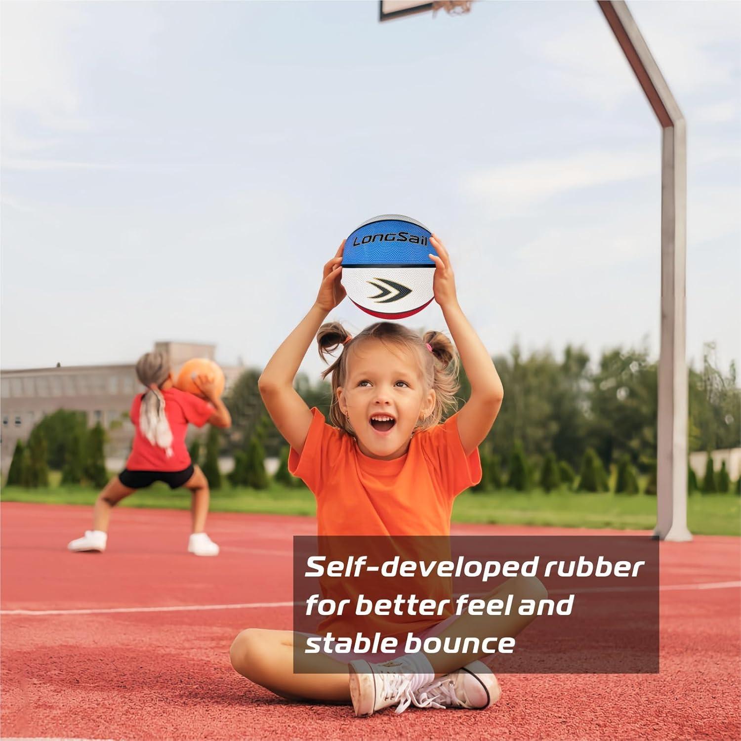 Balón de Baloncesto Longsail Tamaño 3 Goma 57.15 cm