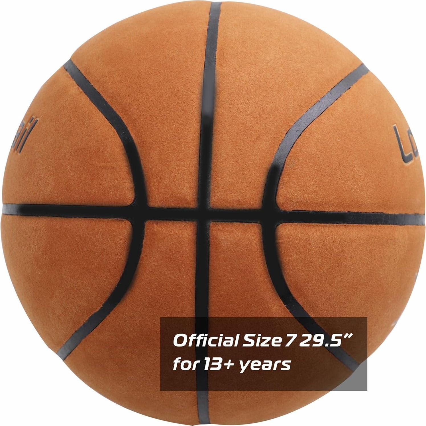 Kids Youth Adults Size 3/4/5/7 Basketball, 22.5"/25.5"/27.5"/29.5" Basketballs Composite Leather/Premium Rubber, Basketball with Pump for Indoor Outdoor, Beach and Pool Water Basketball