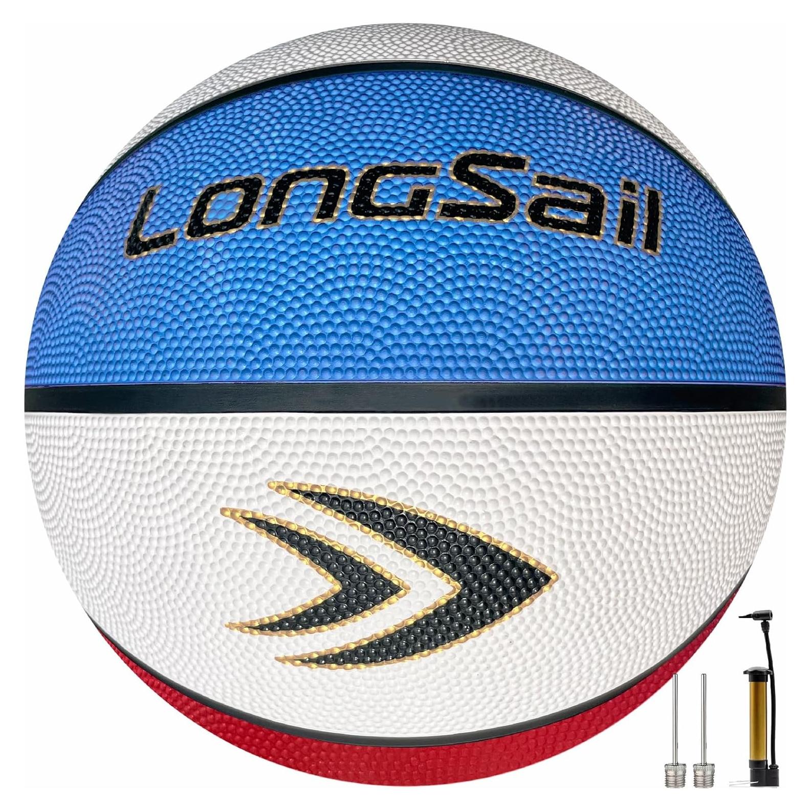 Balón de Baloncesto Longsail Tamaño 5 Goma 27.5" (69.85 cm)