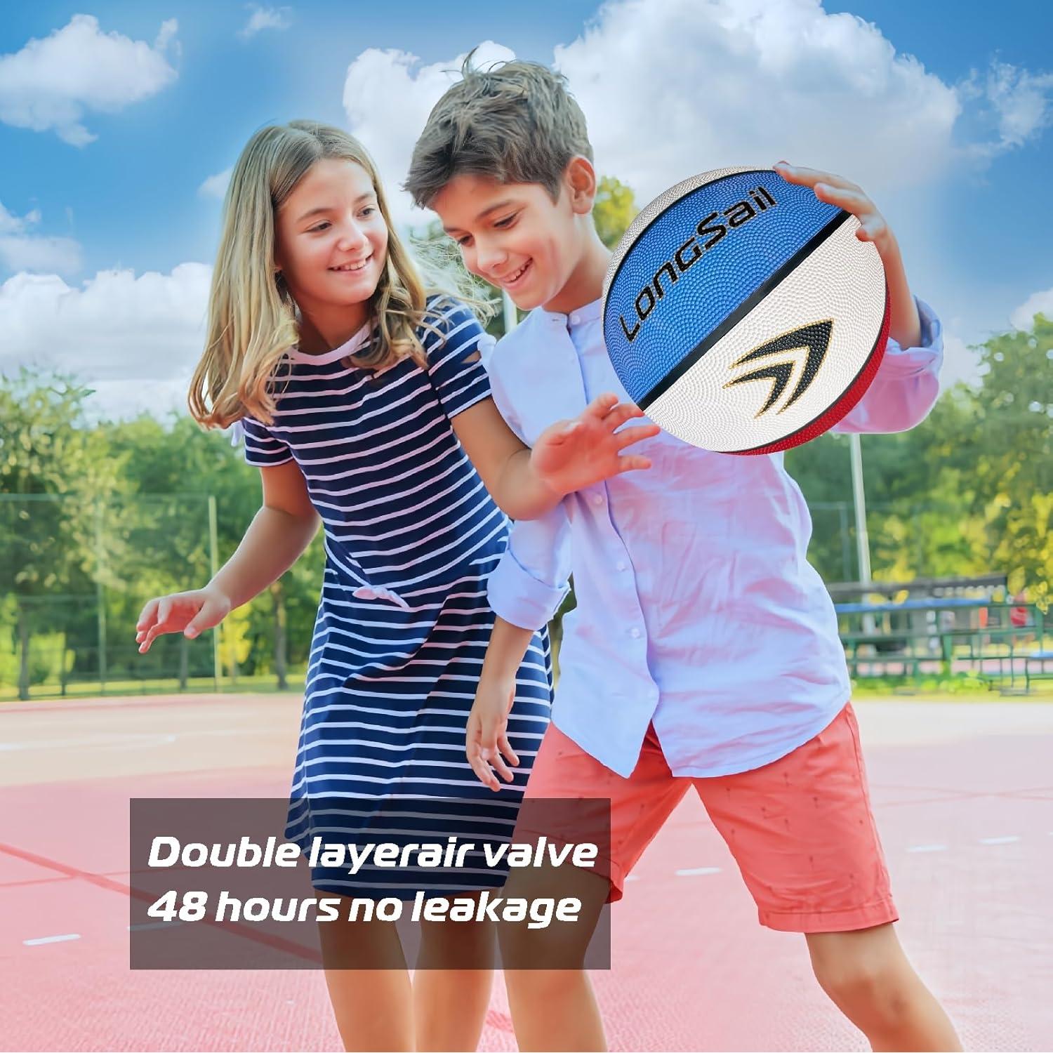 Balón de Baloncesto Longsail Tamaño 5 Goma 27.5" (69.85 cm)