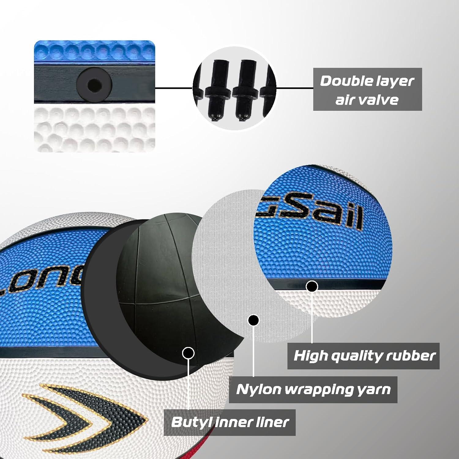 Balón de Baloncesto Longsail Tamaño 5 Goma 27.5" (69.85 cm)