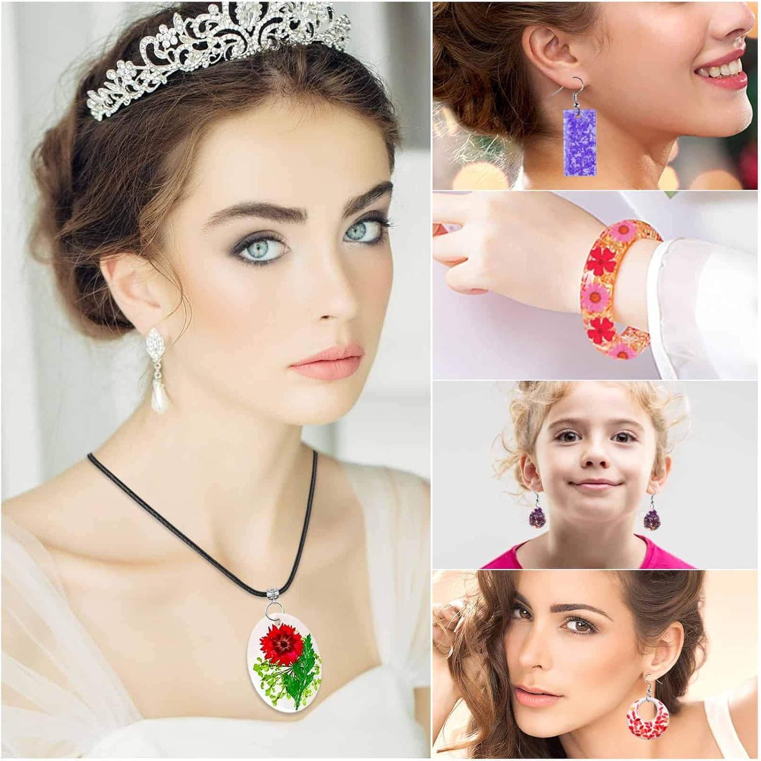 Kit de Resina Epóxica Thrilez 219 Piezas para Joyería DIY