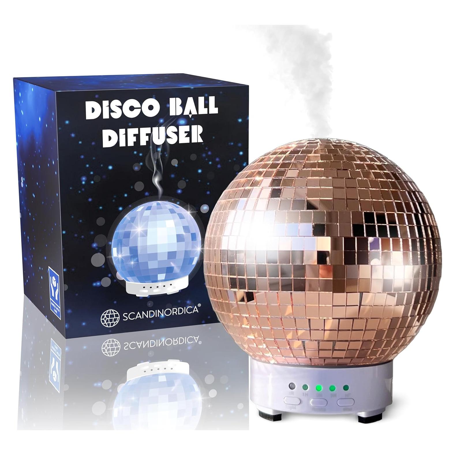 Difusor de Aroma Corvino 100 ML Oro Rosa con Luz Disco