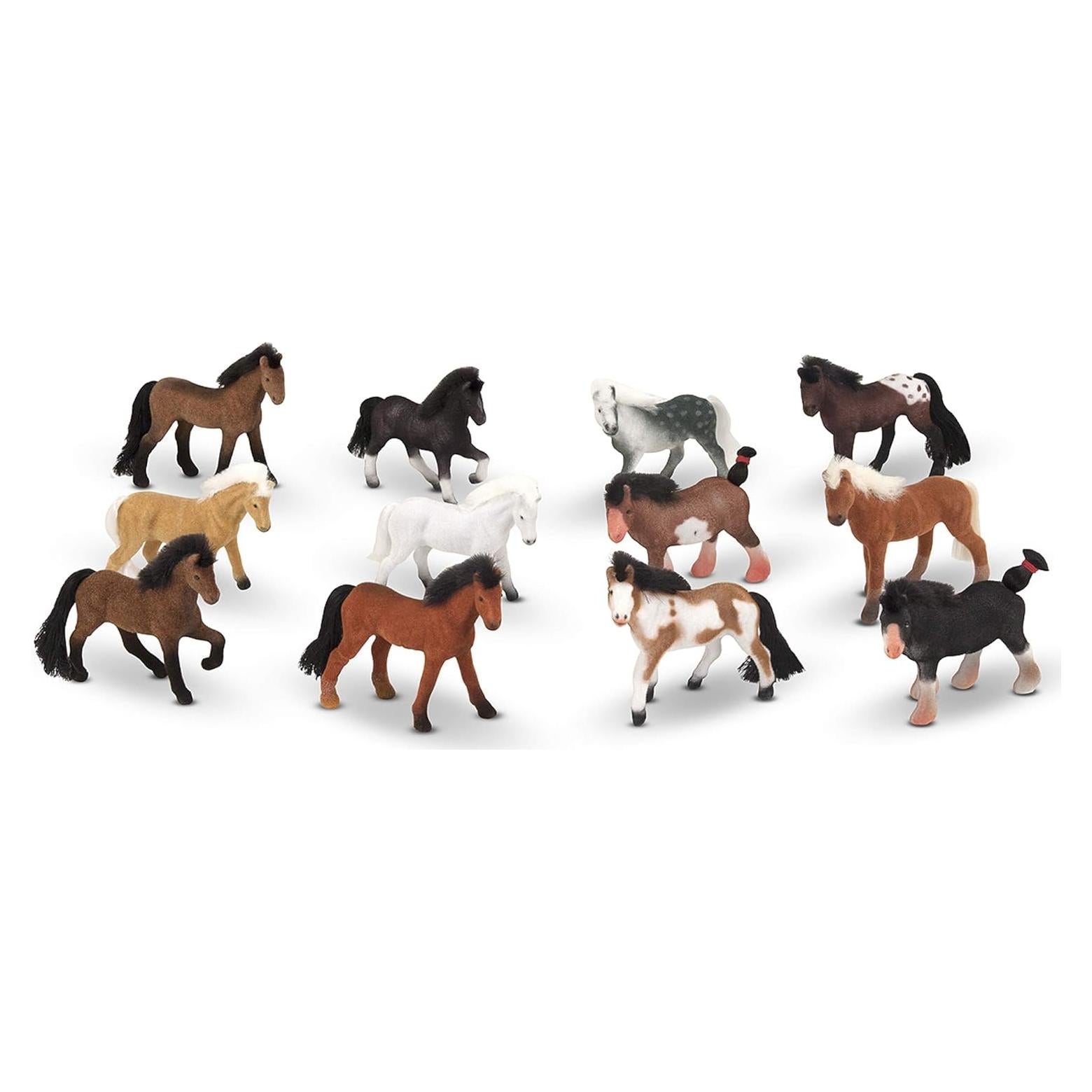 Caballos Coleccionables Melissa & Doug - 12 Piezas en Granero