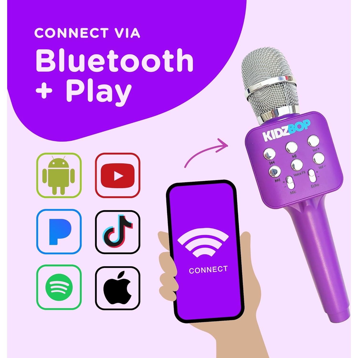 Micrófono de Karaoke Move2Play Kidz Bop Púrpura 6 Años+