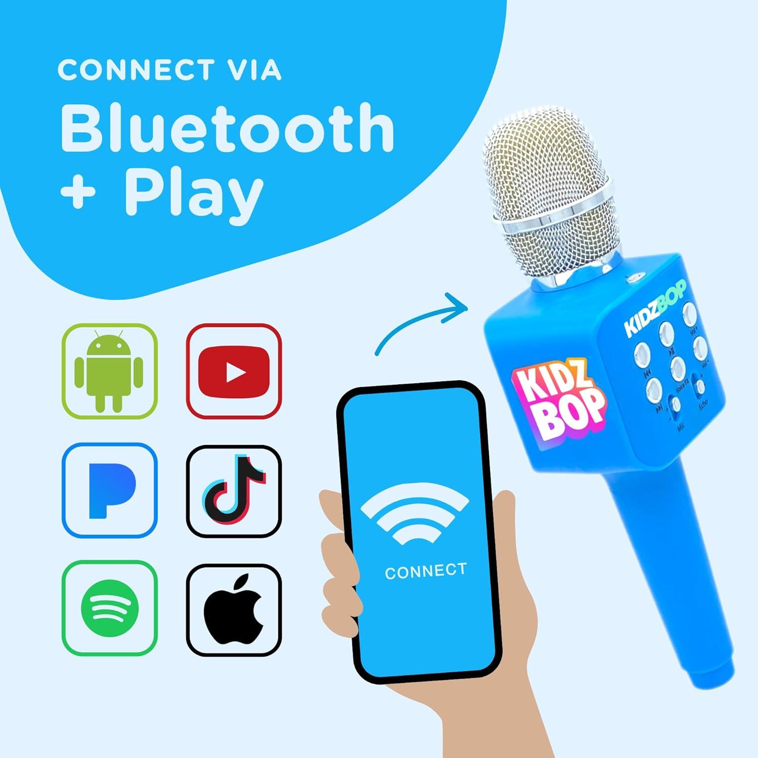 Micrófono Karaoke Kidz Bop Move2Play Azul | 4 Efectos de Voz