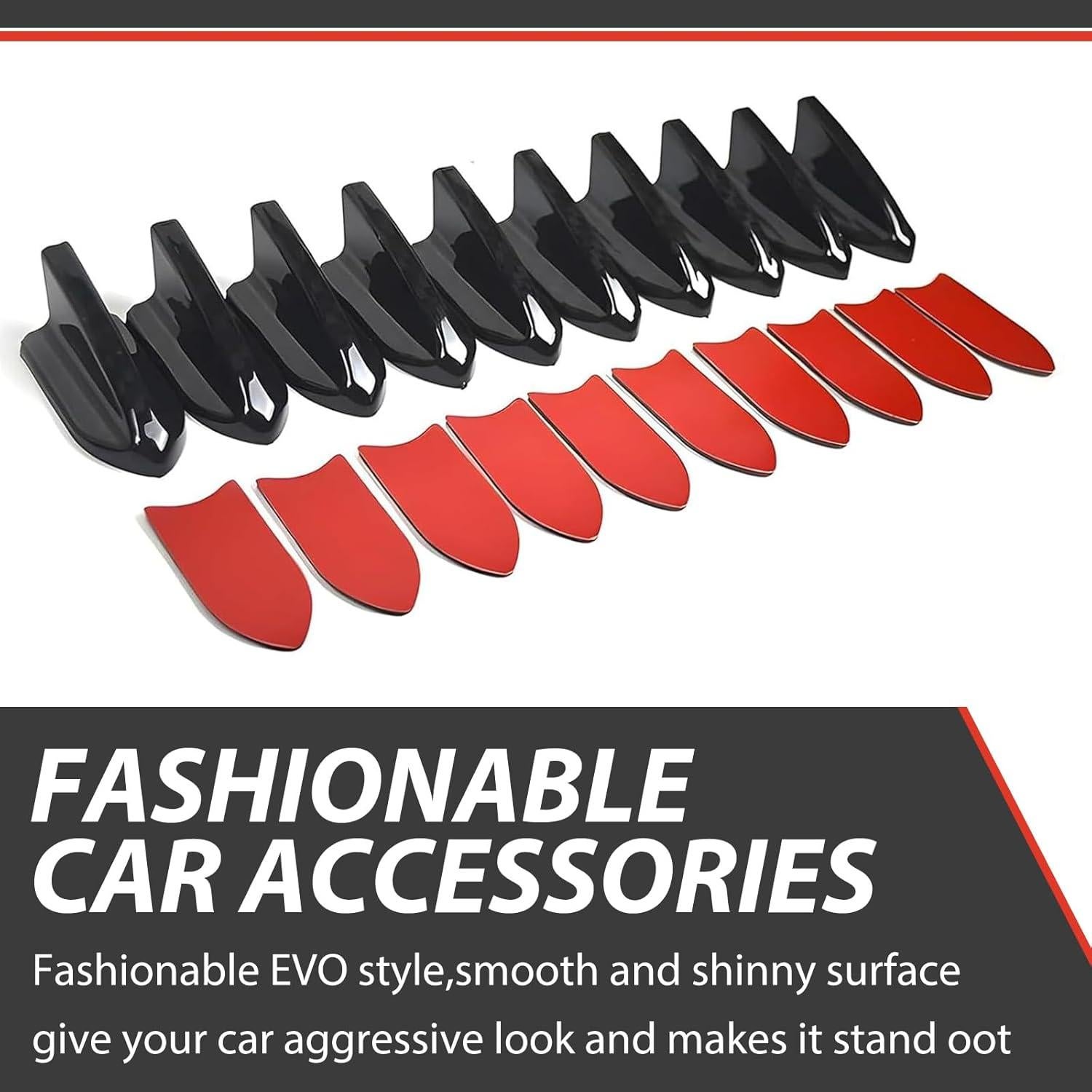 Antena de Difusor de Coche ijuicy 10 PCS Aleta de Tiburón