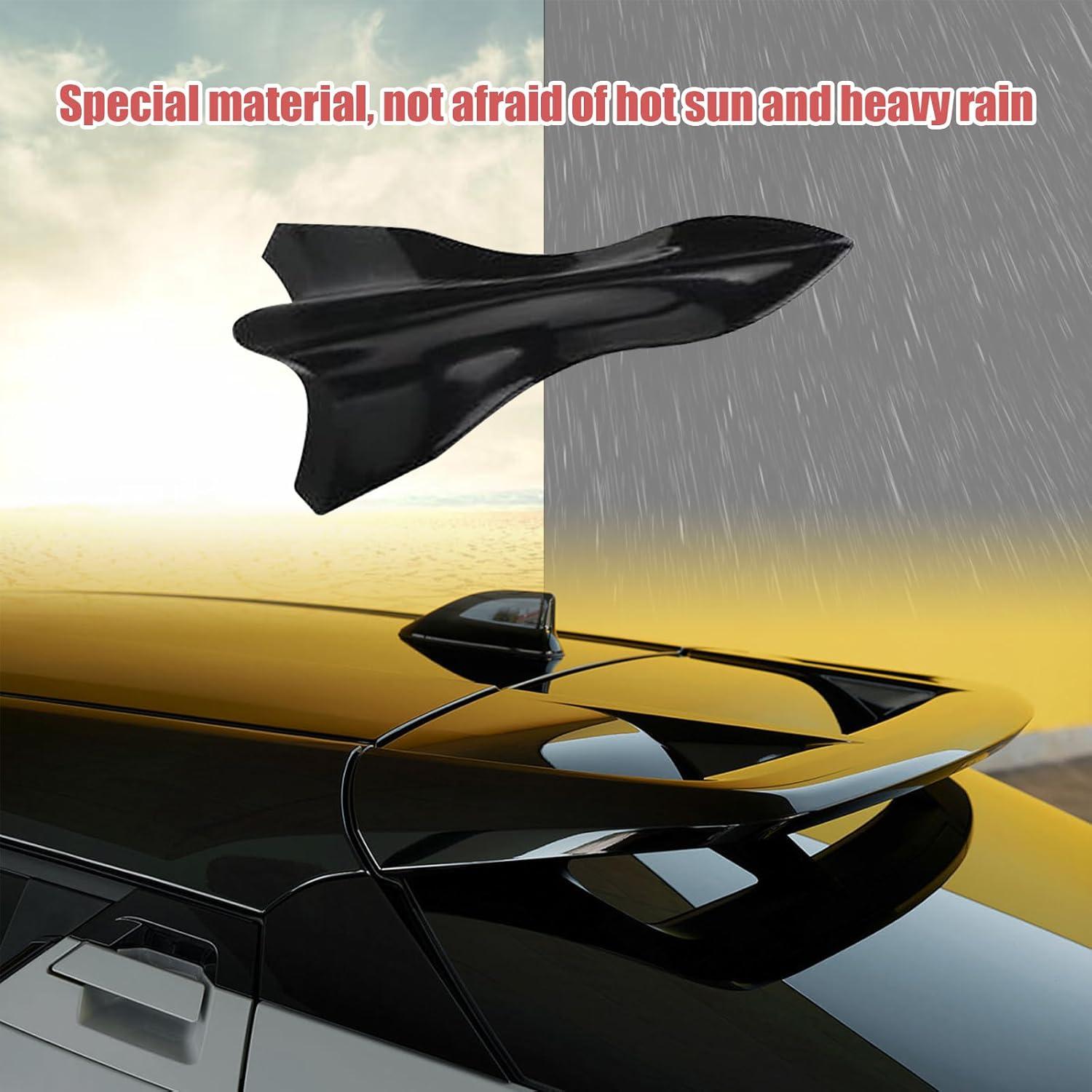 Difusor de Aleta de Tiburón Augeny 10 PCS Universal Negro