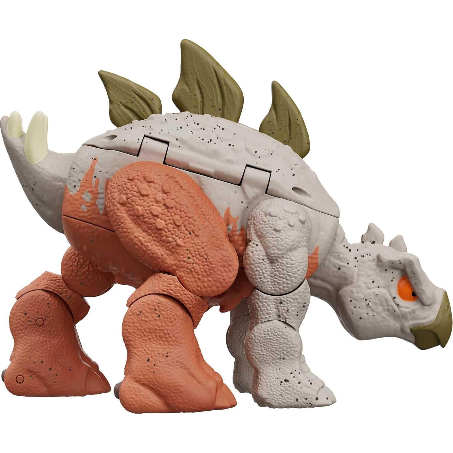 Figura de Acción Dinosaurio Mattel Fierce Changers Carnotaurus a Stegosaurus