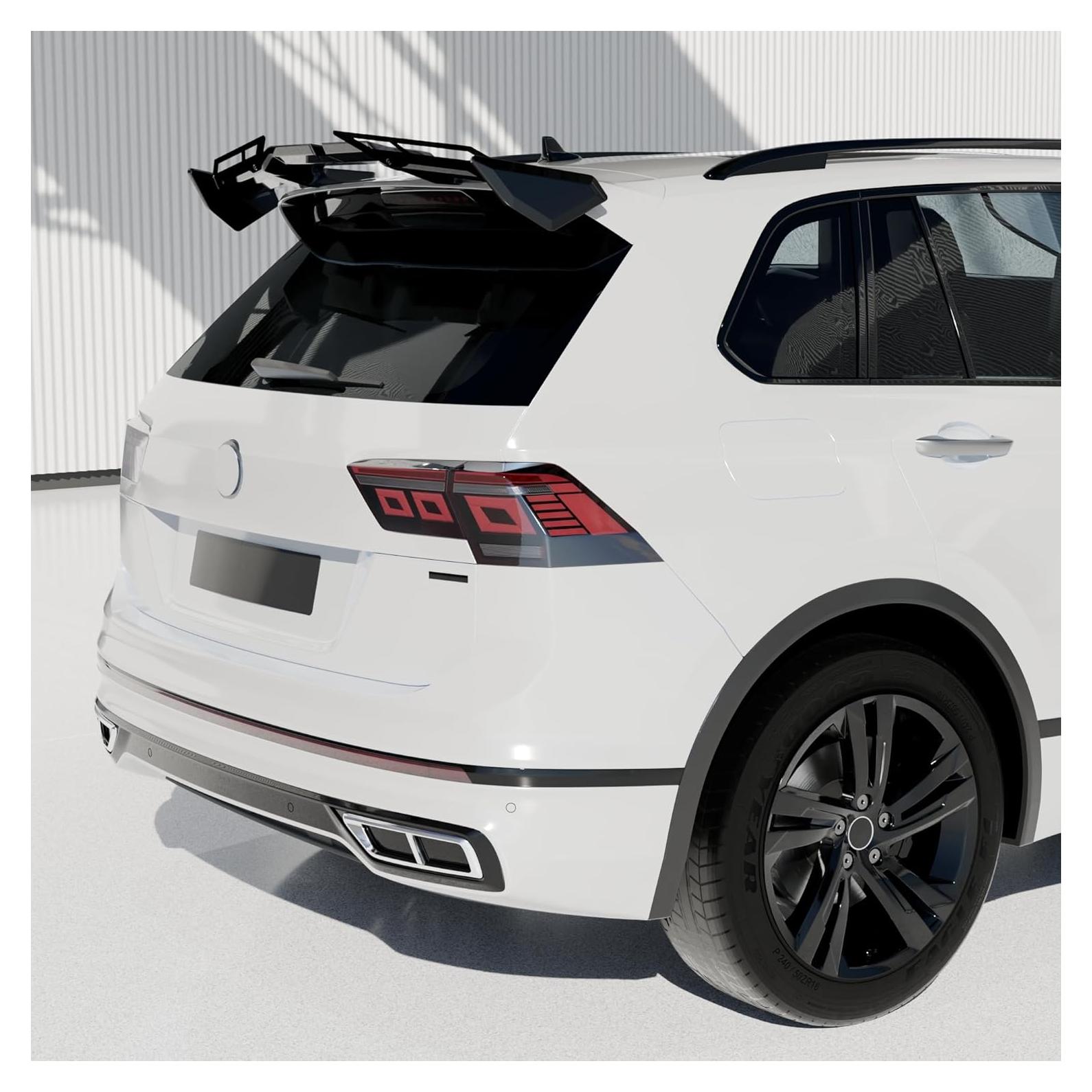 Alerón Trasero Techo Negro Brillante Narpes para VW Golf GTI Taos Tiguan ID.4